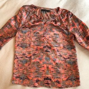 Bright colored blouse